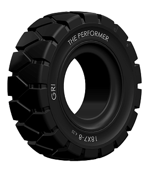 Шина цельнолитая 4.00-8/3.0 THE PERFORMER GRI (без бурта)