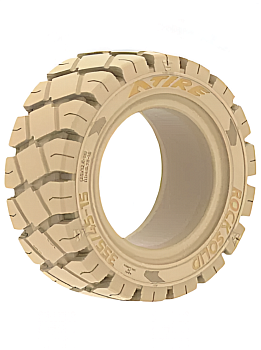 Шина цельнолитая 250-15 / 7.00-15 ROCKSOLID EASYFIT NON MARKING ATIRE (с буртом)