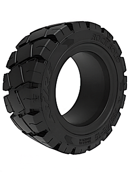 Шина цельнолитая 8.15-15 / 7.00-15 ROCKSOLID EASYFIT  ATIRE (с буртом)