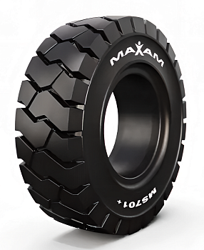 Шина цельнолитая 23x9-10/6.50F MS701+ TR Maxam (без бурта)