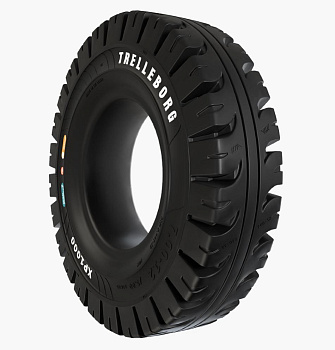 Шина цельнолитая 27x10-12 (250/75-12) XP1000 Trelleborg (с буртом)